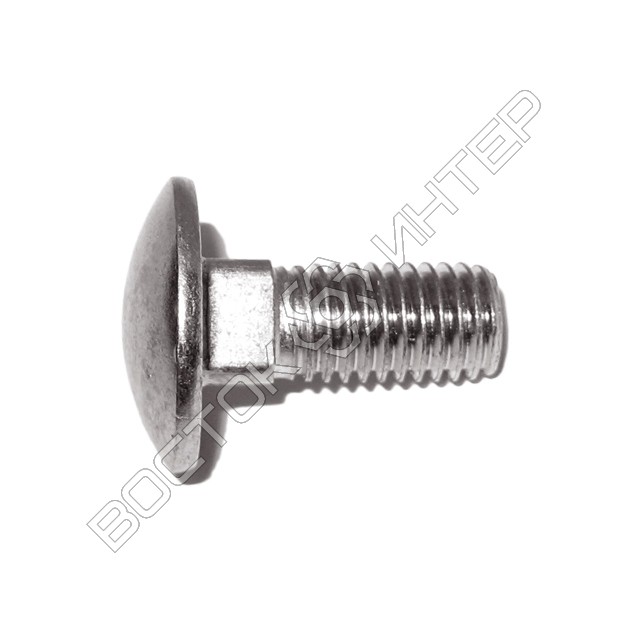 нержавіючий болт DIN 603 з напівкруглою головкою і квадратним підголовком фото 2