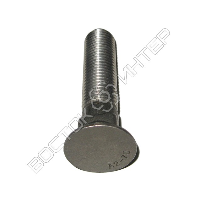 нержавіючий болт DIN 608 з потайною головкою і низьким квадратним підголовком фото 2