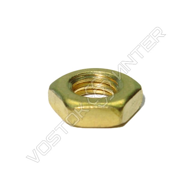 латунна низька гайка DIN 439 з фаскою фото 1
