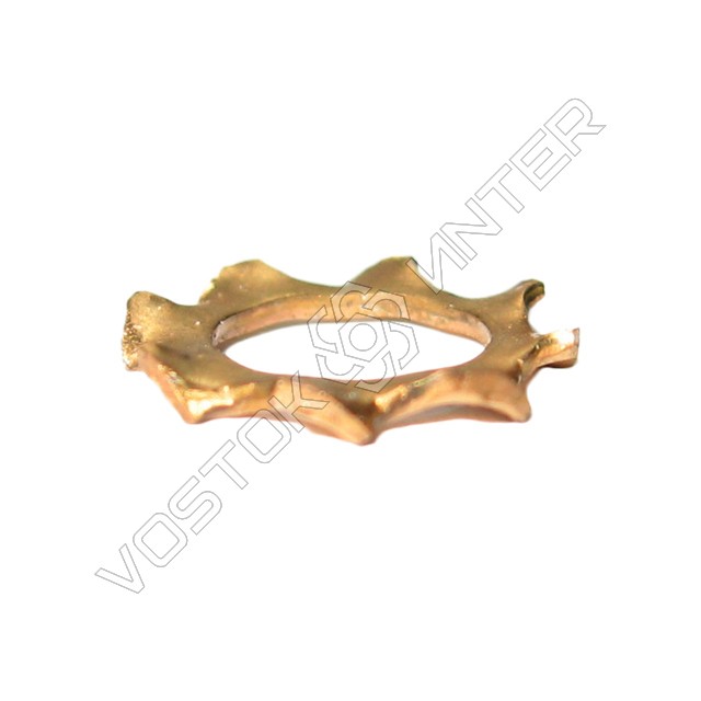 латунна зубчаста шайба DIN 6797 із зовнішніми зубами фото 3