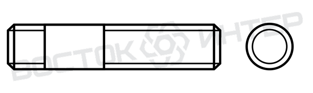 Шпильки DIN 938 з угвинчуваним кінцем довжиною 1d