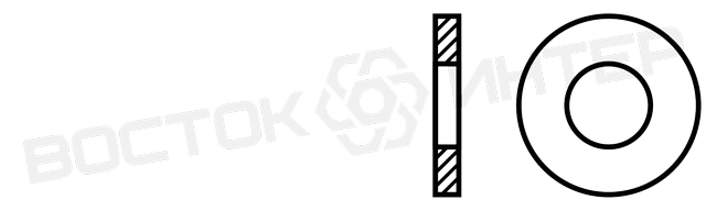 Шайби DIN 6916 плоскі для високоміцних болтових з'єднань