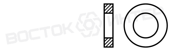 Шайби DIN 7989 потовщені для металоконструкцій